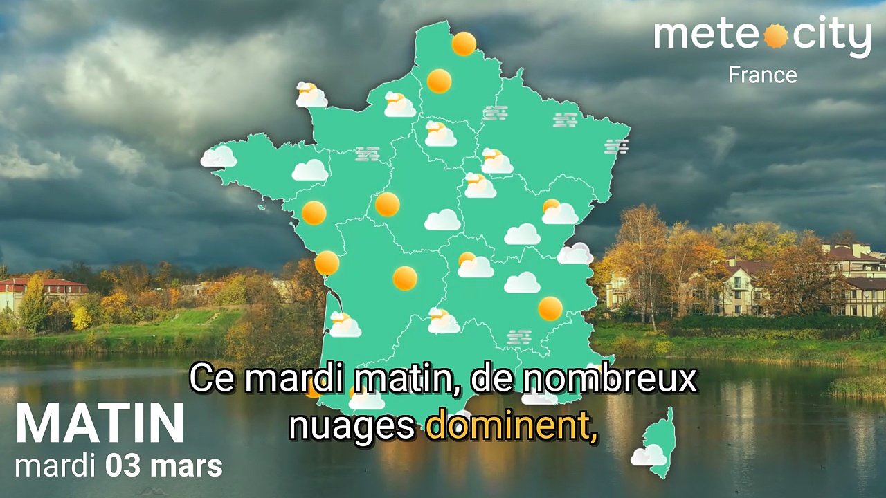 Bulletin météo France du mardi 03 mars 2026