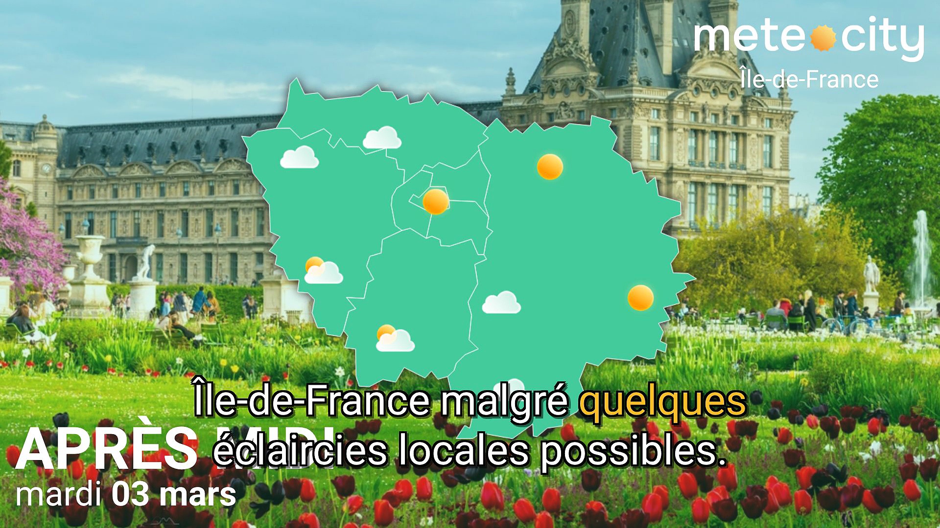 Bulletin météo Île-de-France du mardi 03 mars 2026