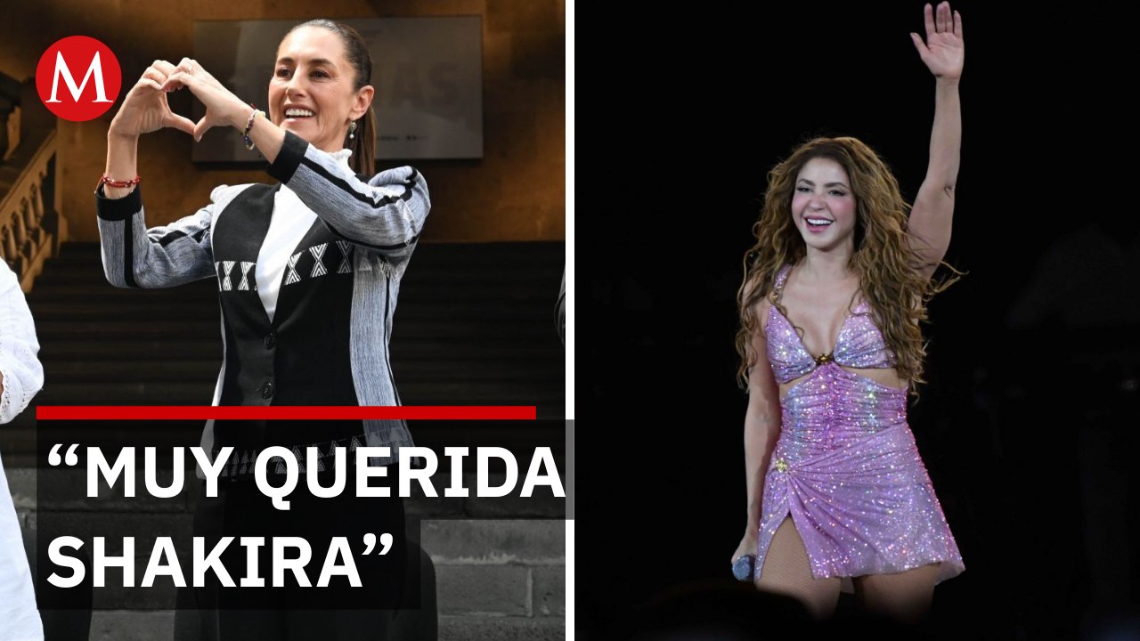 Sheinbaum revela cómo vio el concierto de Shakira desde el Zócalo de la CdMx