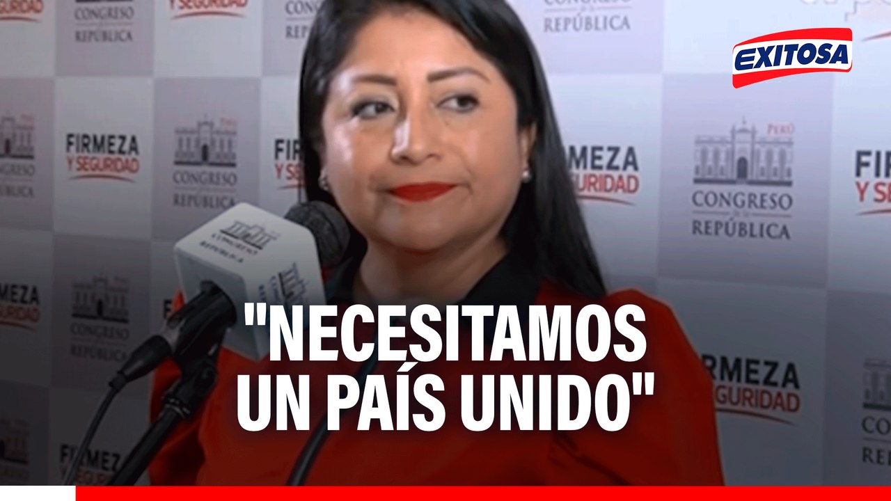 Denisse Miralles pide a bancadas del Congreso trabajar junto al Ejecutivo: "Necesitamos un país unido"