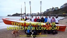 Tenby Rowing Club launches new Celtic Longboat
