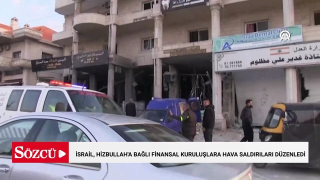 İsrail ordusu, Lübnan'da Hizbullah'a bağlı finansal kuruluşlara hava saldırıları düzenledi
