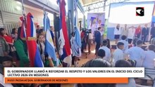 El gobernador llamó a reforzar el respeto en el inicio del ciclo lectivo 2026 en Misiones