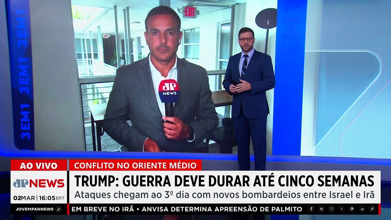 Guerra no Oriente Médio: Trump diz que conflito com o Irã deve durar até cinco semanas