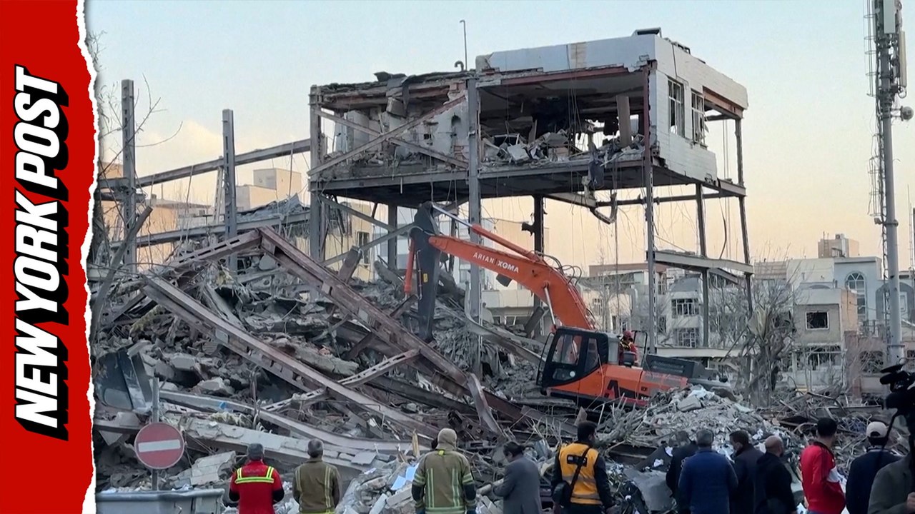 Tehran Police Facility Heavily Damaged in Recen...