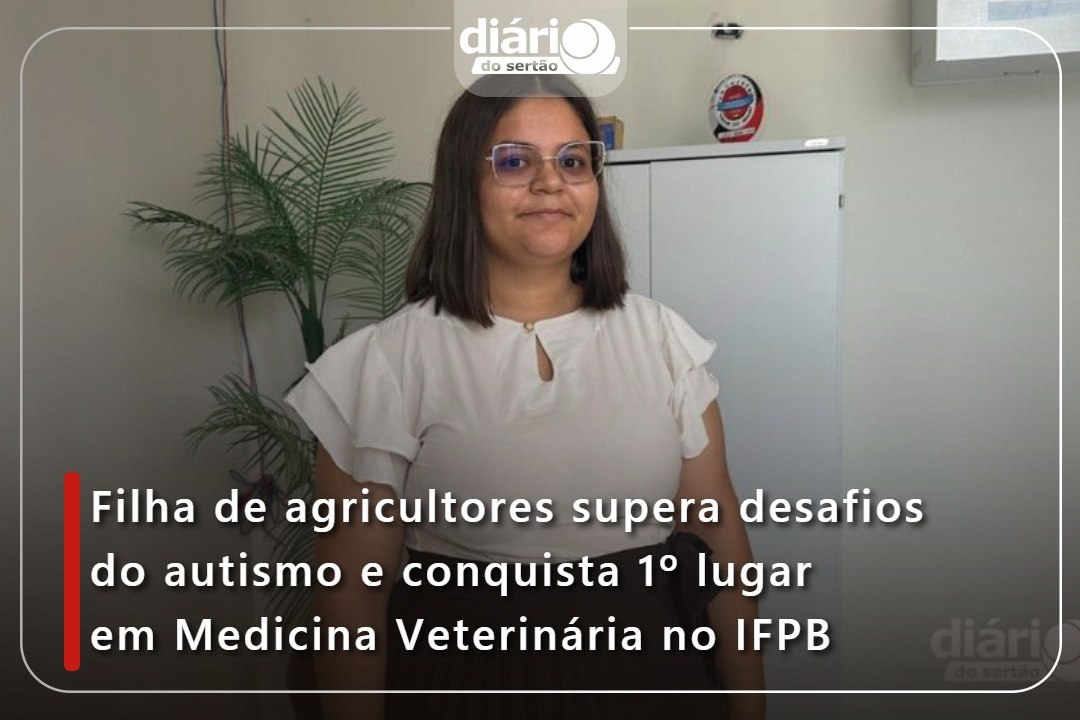 Filha de agricultores supera desafios do autismo e conquista 1º lugar em Medicina Veterinária