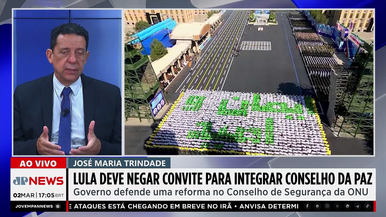 Lula deve negar convite para integrar Conselho de Paz de Trump; Trindade avalia