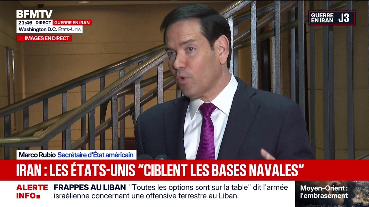 "C'était la bonne décision" d'avoir frappé l'Iran, estime Marco Rubio, secrétaire d'État américain