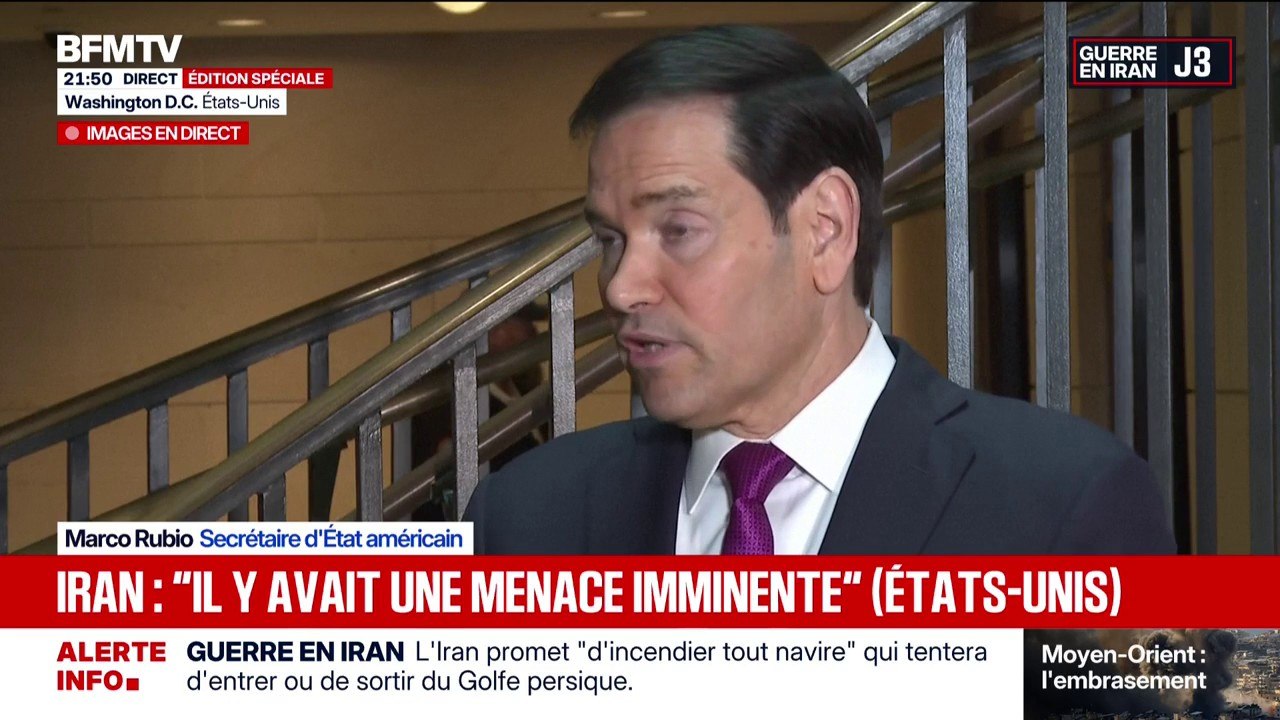 Guerre en Iran: "Nous espérons que le peuple iranien puisse renverser ce régime et se tourner vers un futur plus radieux", assure Marco Rubio, secrétaire d'État américain