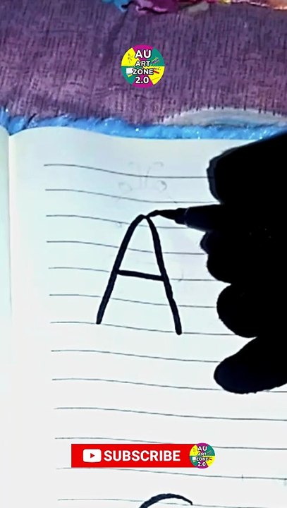 Draw Ladybug using Letter A |#shortsyoutube #shortfeed #shorts #viral #easydrawing #drawing   @AUARTZONE2.0 ​
