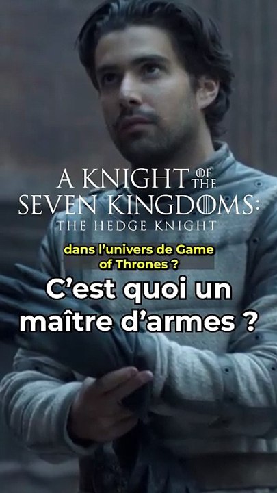 A quoi sert un maître d'armes dans #gameofthrones ? #aknightofthesevenkingdoms