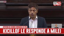 Apertura de sesiones ordinarias en PBA: Kicillof le responde a Milei