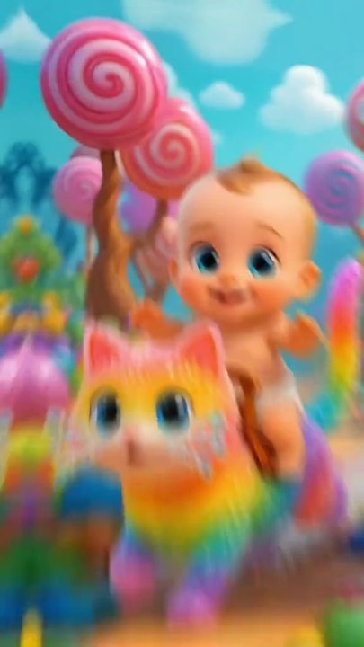 Cute Laughing Kid Meets a Friendly Goat | AI Kids