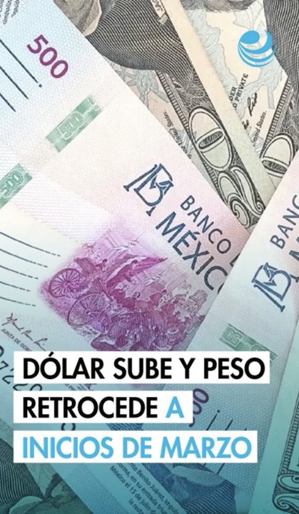 Peso mexicano retrocede frente al dólar por nerviosismo sobre Oriente Medio
