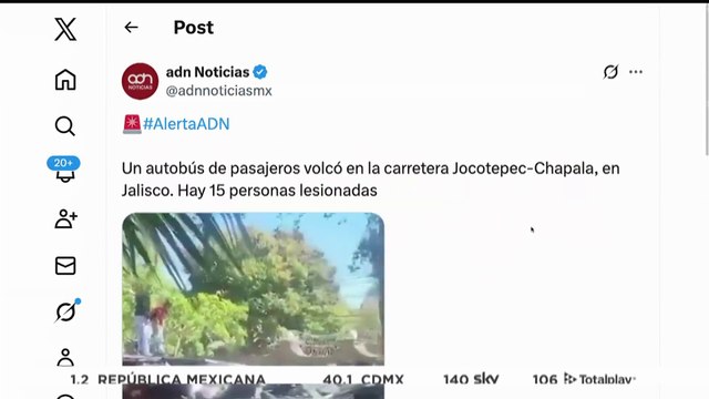 🚨¡Última Hora! Vuelca autobús en la carretera Jocotepec–Chapala; reportan 15 lesionados