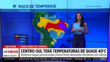 Previsão do Tempo: Centro-Sul enfrenta calor extremo com temperaturas próximas aos 40°C