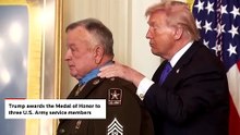 Trump awards the Medal of Honor to three US soldiers - YouTube