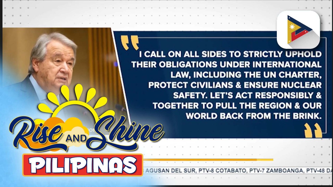 Ilang World leaders, iginiit ang pagsunod sa international law at pagtitiyak sa kaligtasan ng mga sibilyan sa harap ng tensyon sa #MiddleEast | ulat ni Joshua Garcia