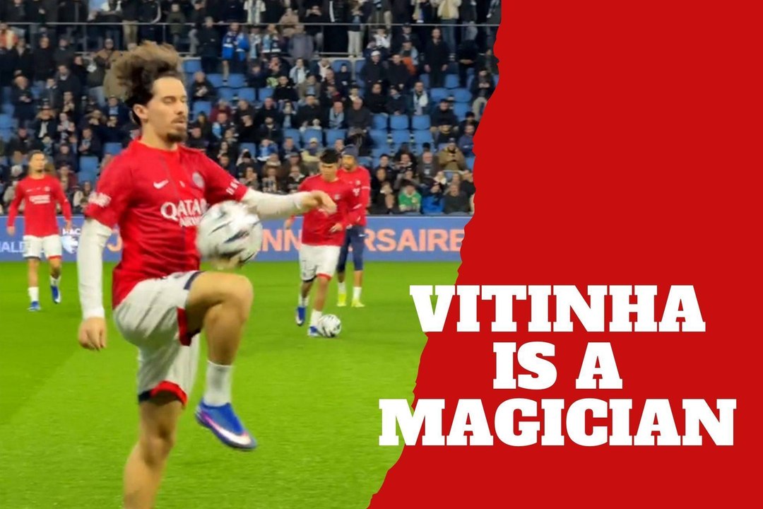 Vitinha delights PSG fans with magician moves before a big game