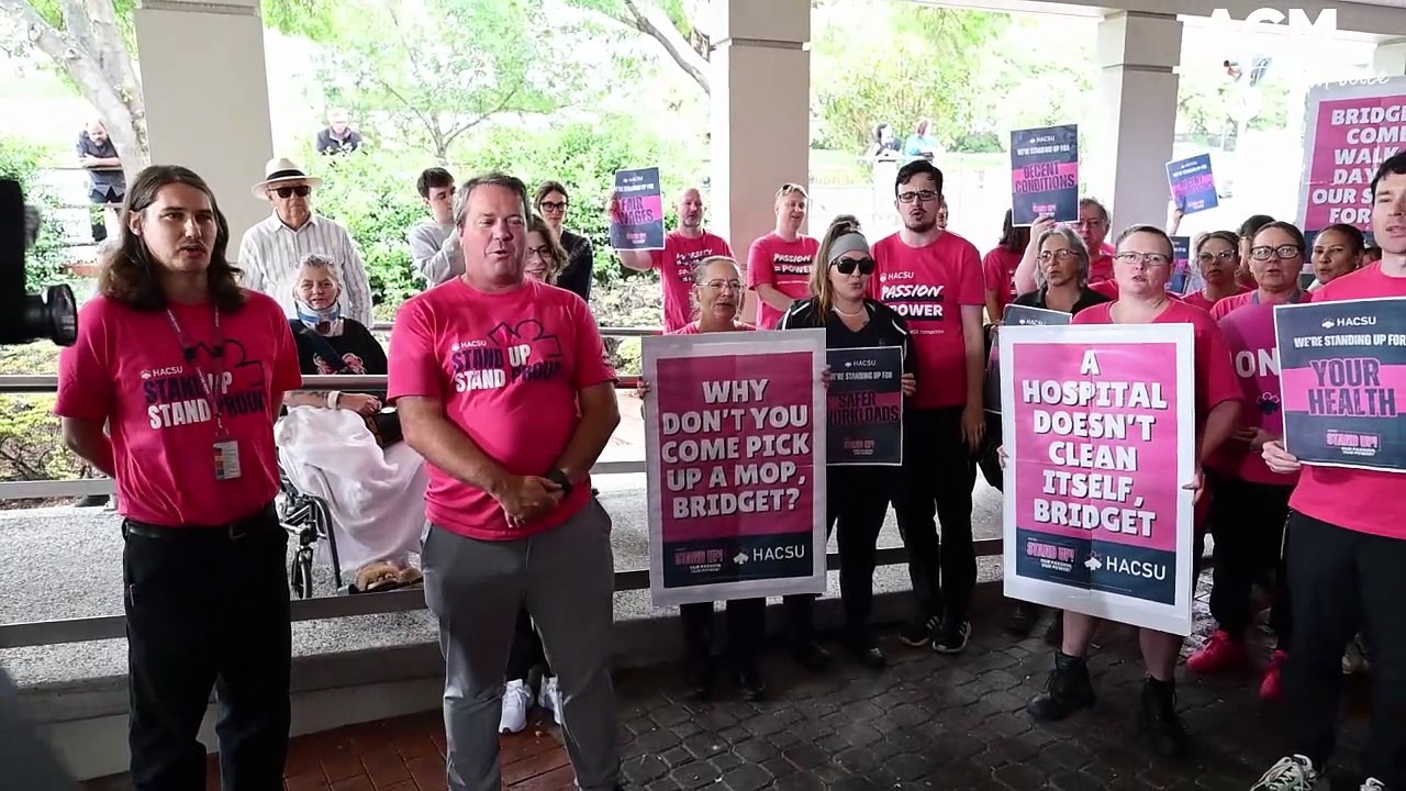 HACSU protest outside the LGH | The Examiner | March 2026