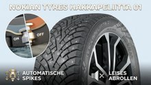 Nokian Tyres Hakkapeliitta 01: Spikereifen mit Grip nach Bedarf
