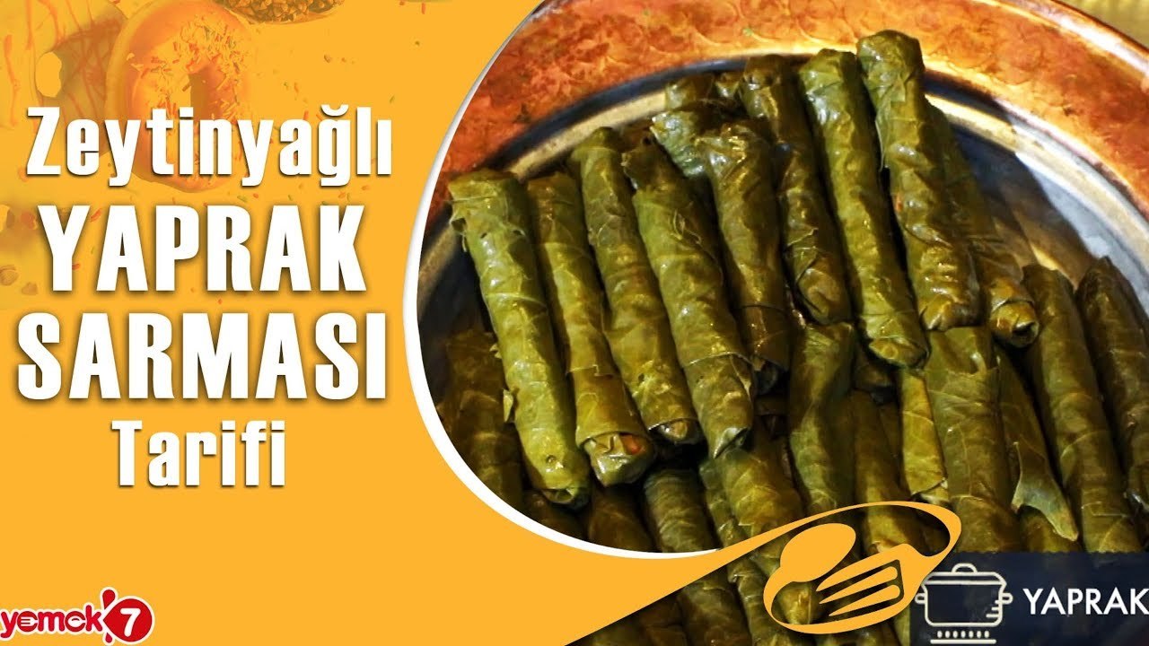 Kalem Gibi Zeytinyağlı Yaprak Sarması Nasıl Yapılır? Yaprak Sarması Tarifi