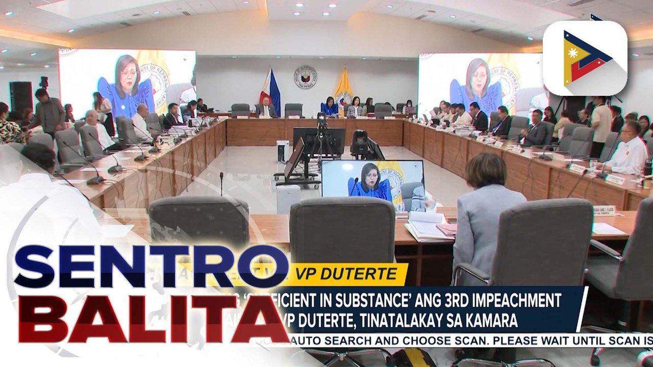 Pagtalakay ng Kamara sa ikatlong impeachment complaint vs. VP Duterte, ipinagpatuloy ngayong araw | ulat ni Vel Custodio