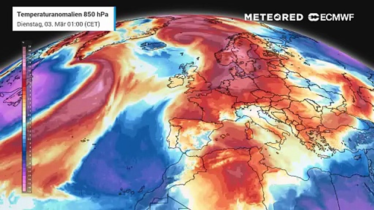 Mitteleuropa und Deutschland sind im 'Epizentrum' der extremen Märzwärmer!