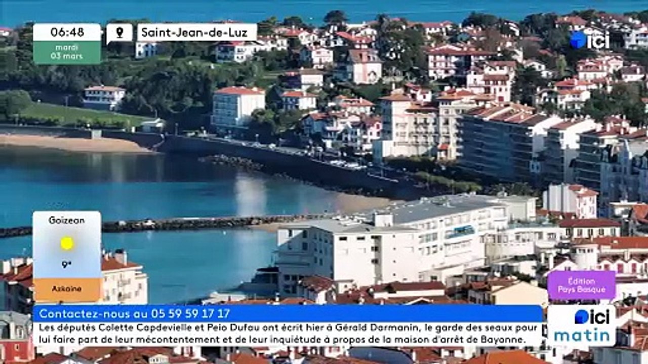 03/03/2026 - ici matin par ici Pays Basque en vidéo
