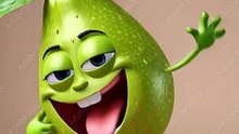 Nashpatti Happy Dance 🍐💃 | Cute Fruit Dance Animation for Kids