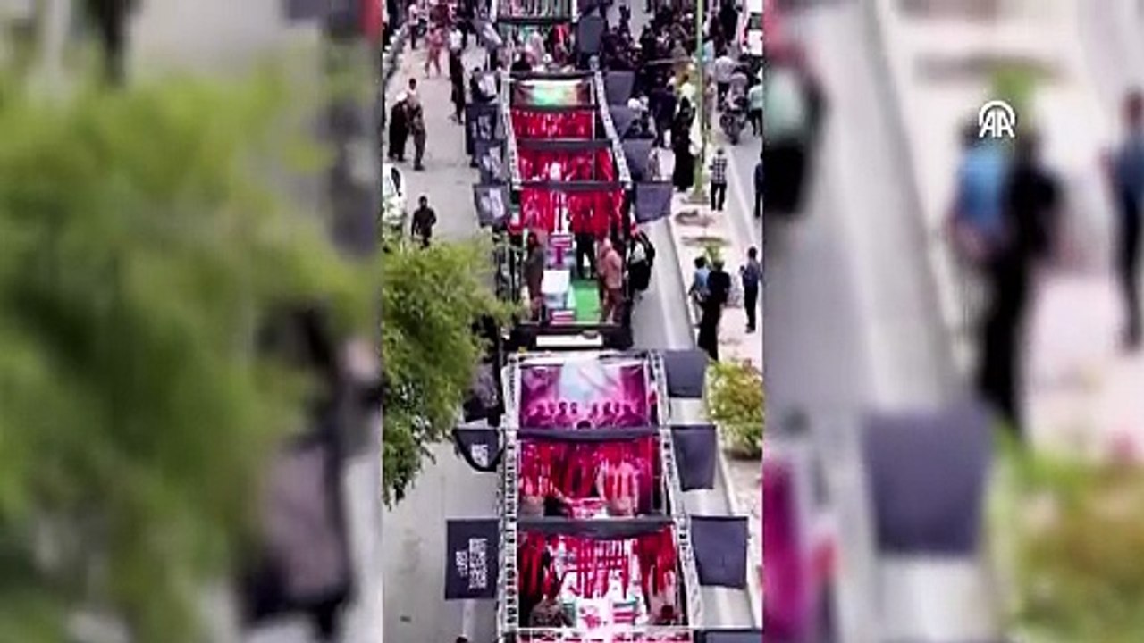 ABD-İsrail’in İran’da katlettiği çocuklar için cenaze töreni: Binlerce kişi katıldı