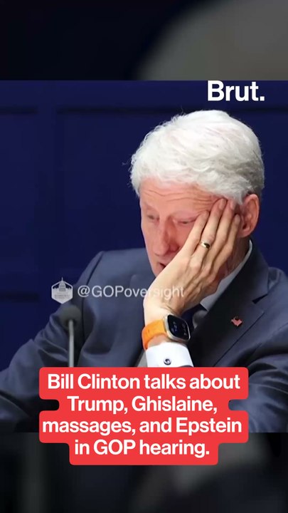 Bill Clinton talks about Trump, Ghislaine Maxwell, and Epstein in GOP hearing.