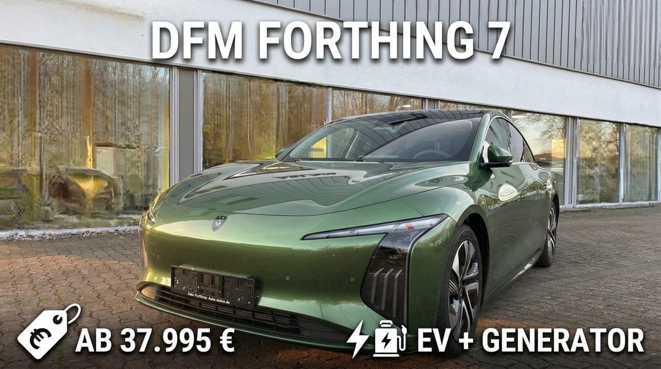 2026 DFM Forthing 7: Mittelklasse-Stromer mit Benzin-Backup