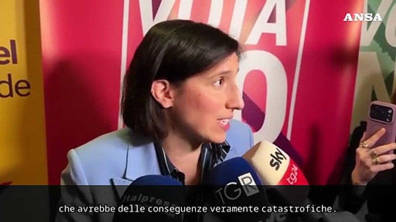 Schlein: "Governo Meloni fermi le operazioni militari di Stati Uniti e Israele"