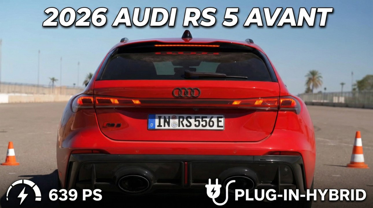 2026 Audi RS 5 Avant Performance-Kombi mit 825 Nm auf der Rennstrecke