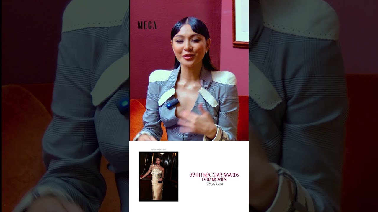 Nadine Lustre shares her Best Actress-winning look at the 39th PMPC Star Awards 2024! 🌟