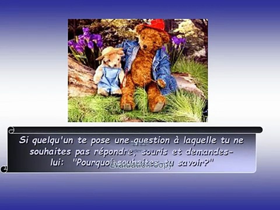 "Prends le temps de lire ce message" !