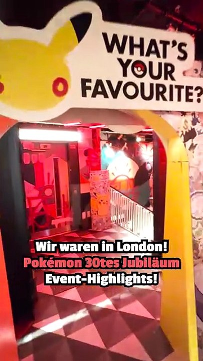 MeinMMO war für das 30-jährige Jubiläum von Pokémon in London