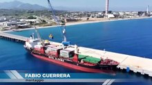 PONTILE DI GIAMMORO AL VIA SBARCA IL COLOSSO MAERSK
