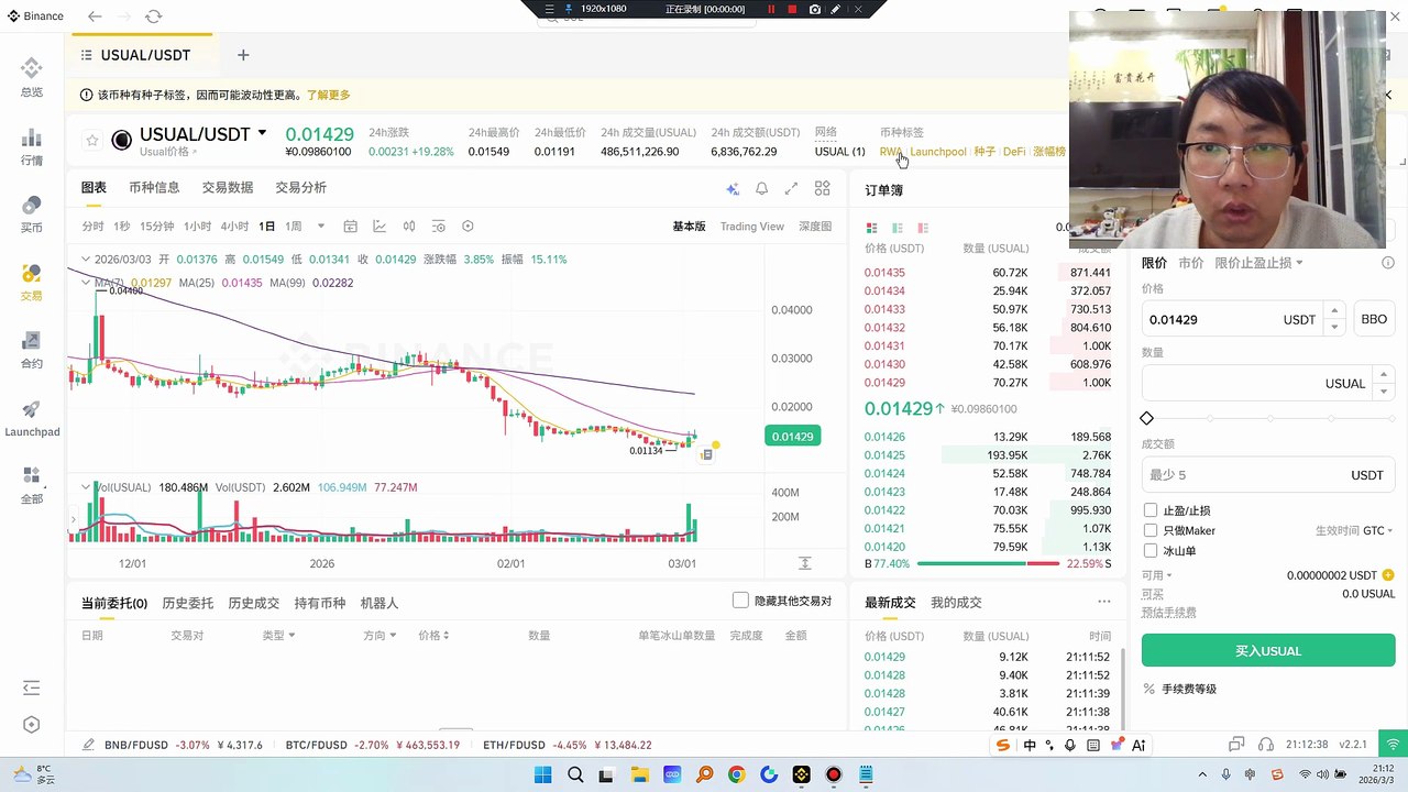 USUAL在RWA及稳定币集成方面的潜力，凸显其基本面价值。USUAL 是一个去中心化的法币稳定币发行商，通过 $USUAL 代币重新分配所有权和治理权。USUAL 是 Usual 的原生实用和治理代币，用于以下功能：治理控制：为代币持有者提供管理协议和影响关键财务决策的权力。通货紧缩发行：USUAL 的发行与质押的 USD0 (USD0++) 的 TVL 挂钩，当新的 TVL 进入系统时会产生稀缺性。基于收入的模式：USUAL