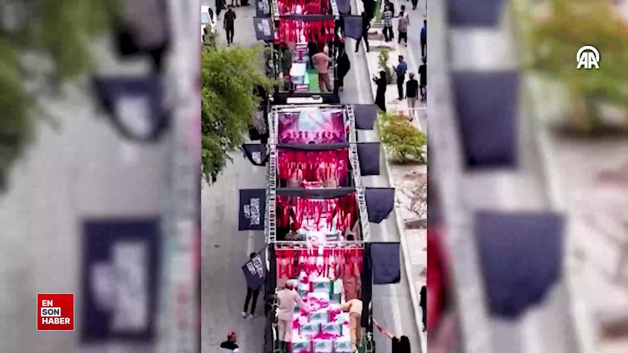 İsrail’in İran’daki okul saldırısında ölen çocuklar için cenaze töreni yapıldı