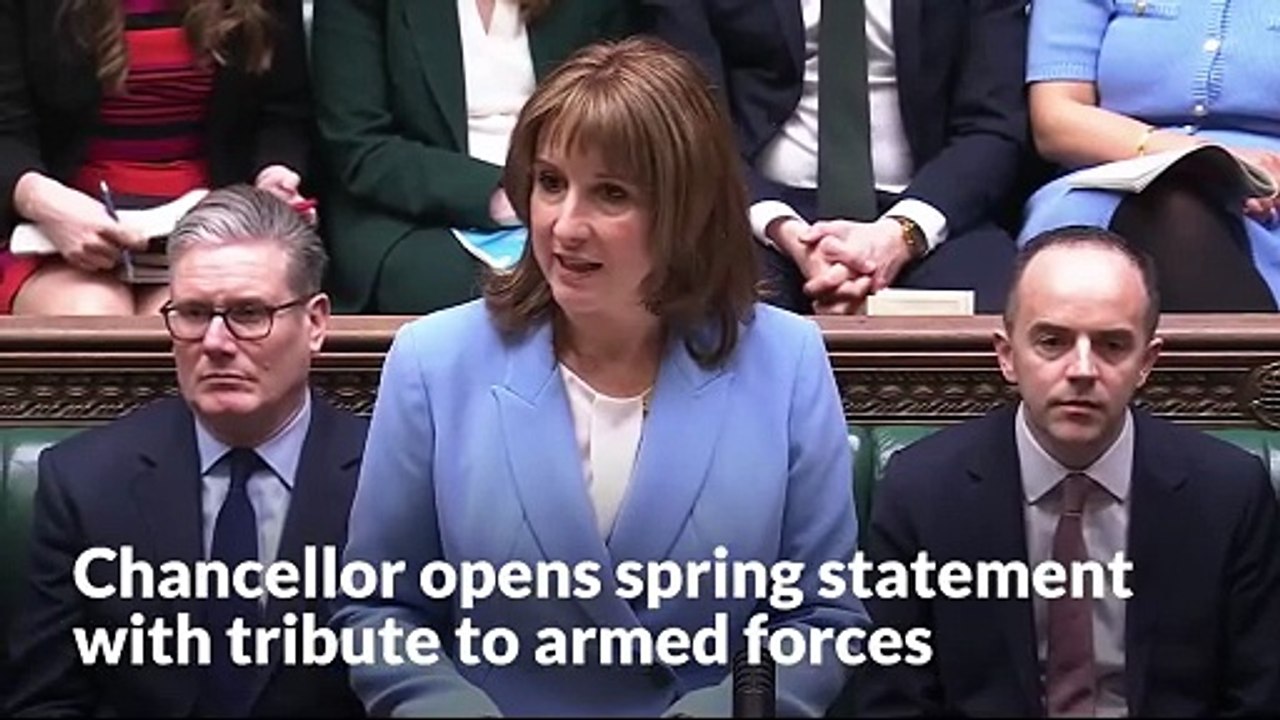 Rachel Reeves says UK prepared for economic uncertainty as she begins spring statement