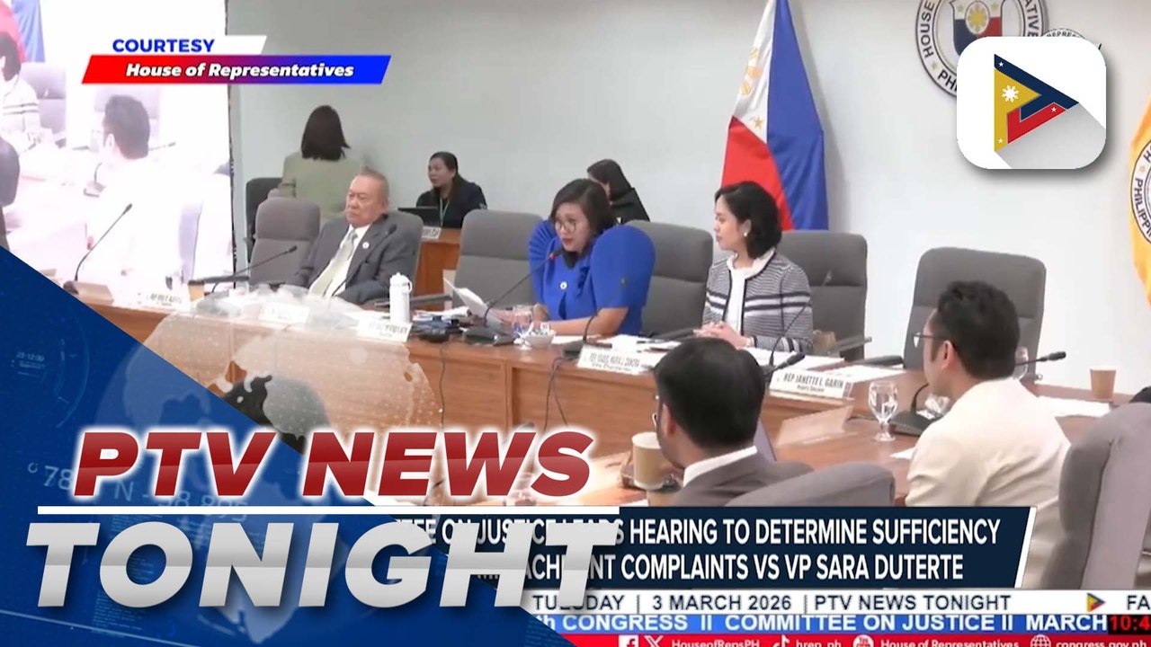 House Committee on Justice leads hearing to determine sufficiency of substance of impeachment complaints vs. VP Sara Duterte; Rep. De Lima discloses alleged bribery incident involving DepEd officials