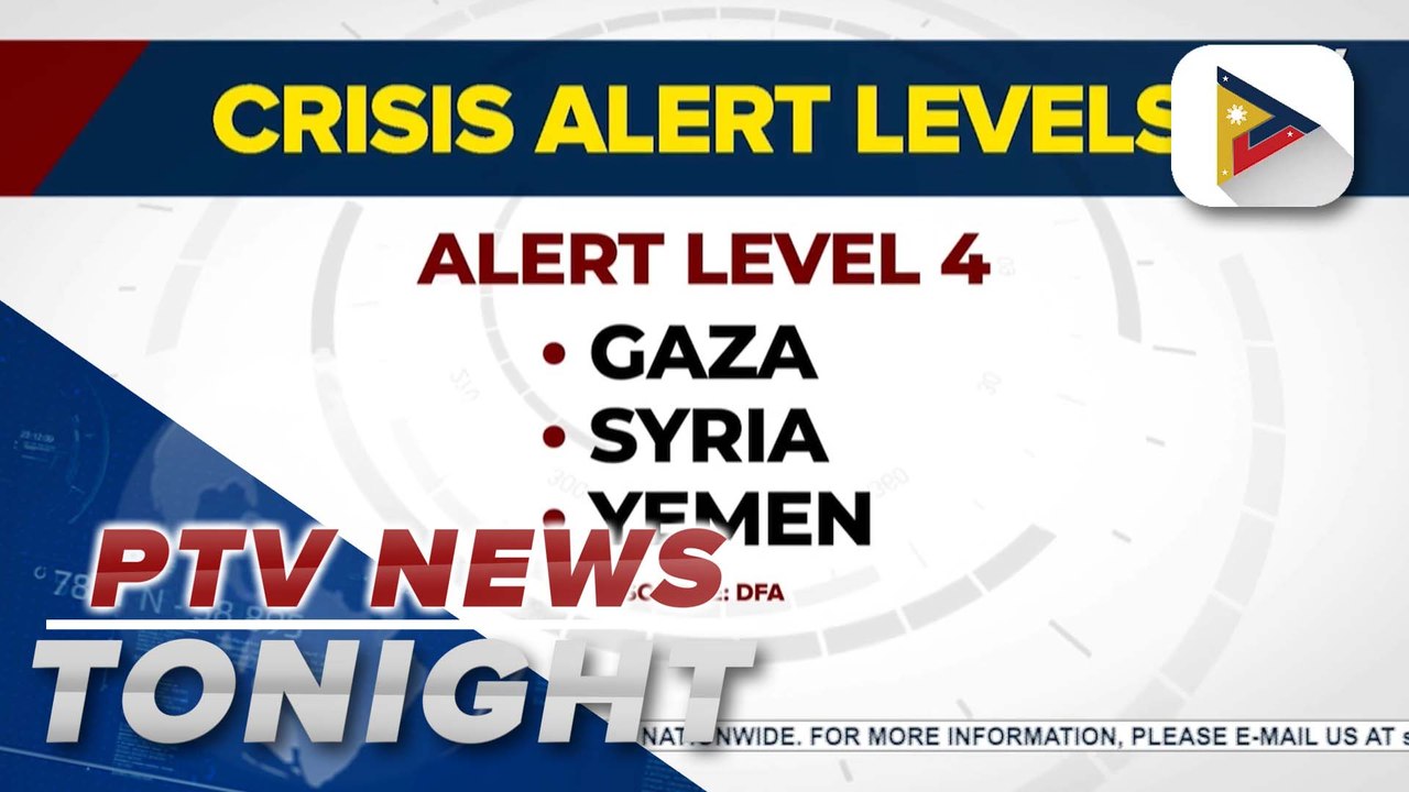 Several countries affected by ongoing tensions in the Middle East placed under various crisis alert levels; what do these levels mean?