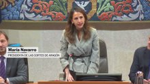 La nueva presidenta de las cortes de Aragón pide a los diputados ejercer "su deber"!