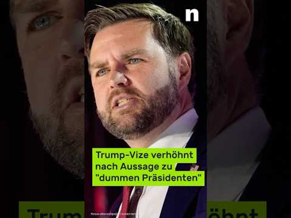 J.D. Vance: Trump-Vize verhöhnt nach Aussage zu 'dummen Präsidenten'