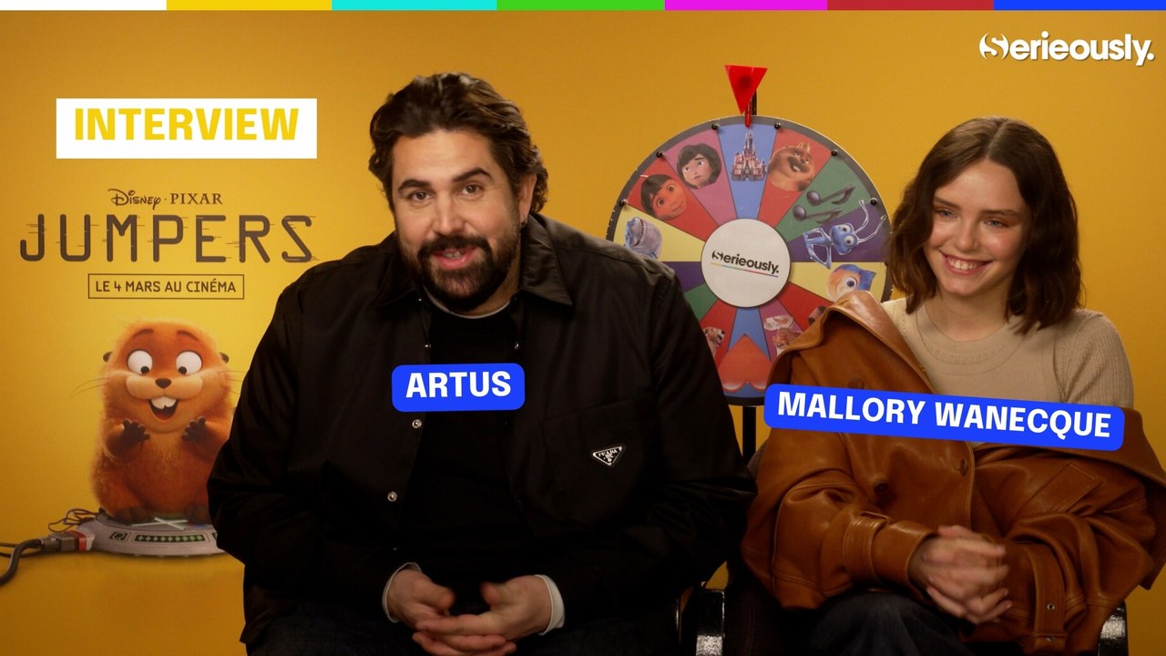 ARTUS et MALLORY WANECQUE tournent notre roue Pixar pour la sortie de Jumpers !