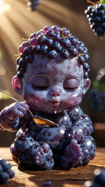 AI Fruit Eating Fruit ASMR 🍉 | Satisfying Animation #Shorts #oddlysatisfying #ai #cute