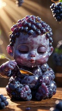 AI Fruit Eating Fruit ASMR 🍉 | Satisfying Animation #Shorts #oddlysatisfying #ai #cute
