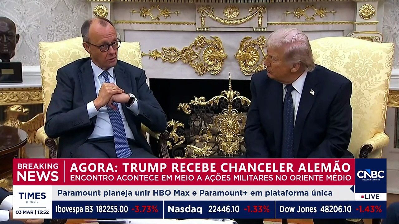 Trump e Merz se encontram na Casa Branca: EUA afirmam ter neutralizado capacidade militar do Irã